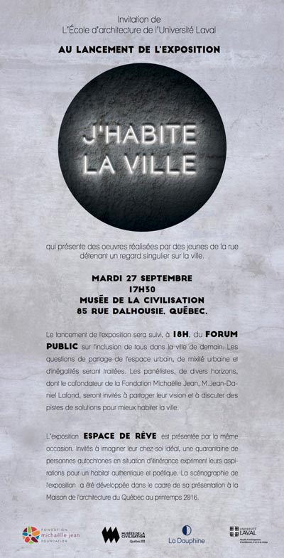 Exposition j'habite la ville