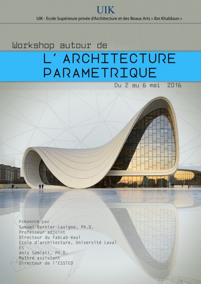 Workshop architecture paramétrique